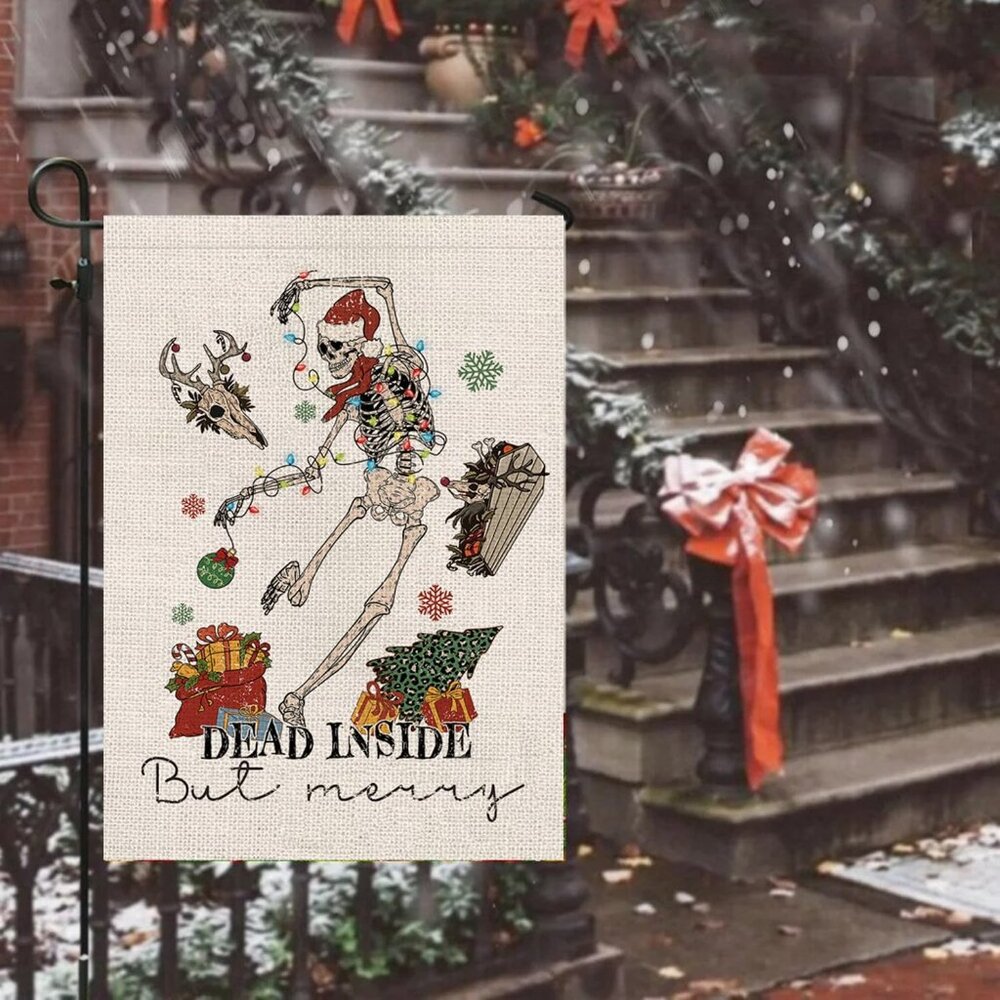 NWT Holiday Double Sided Garden Flag 12.5x18"